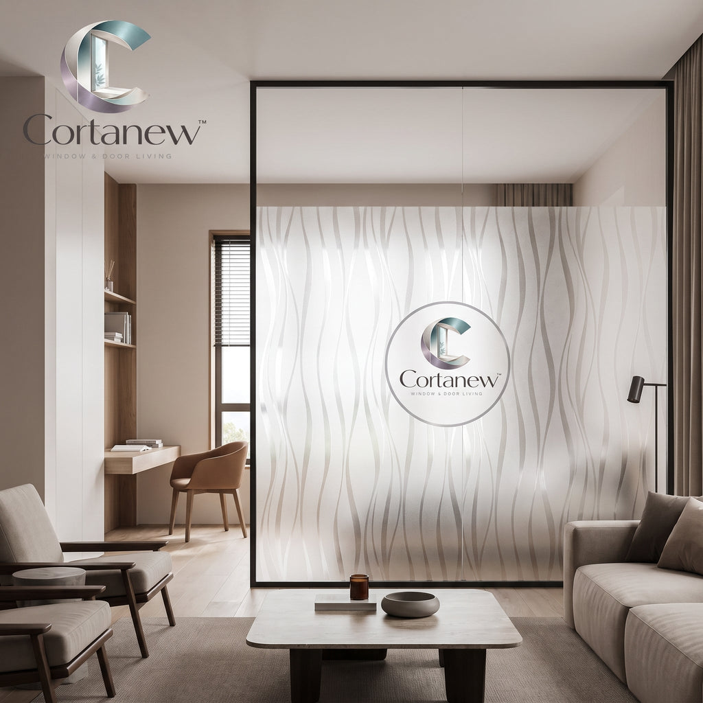 Cortanew™ PrismCling Decorative Window Film – Reusable Static-Cling Glass Film for Home, Bedroom, Kitchen & Glass Door Décor