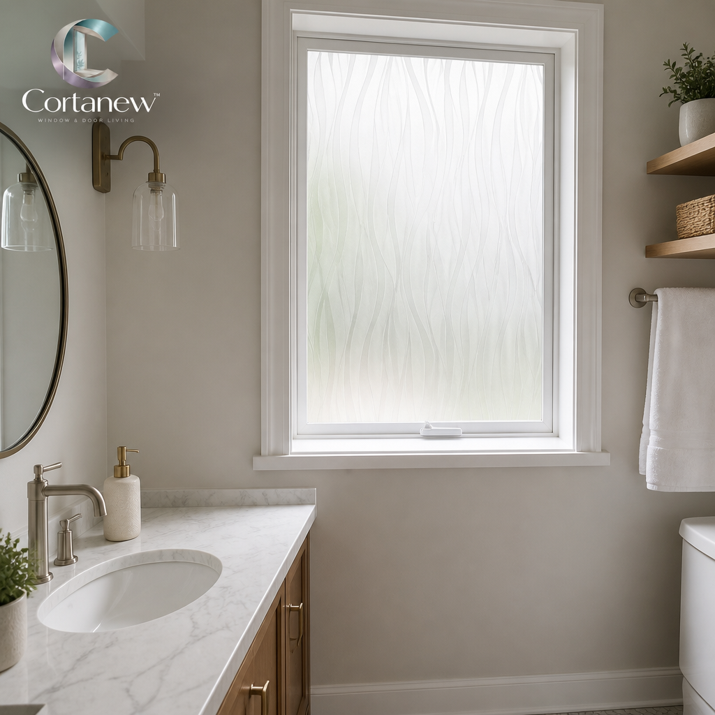 Cortanew™ PrismCling Decorative Window Film – Reusable Static-Cling Glass Film for Home, Bedroom, Kitchen & Glass Door Décor
