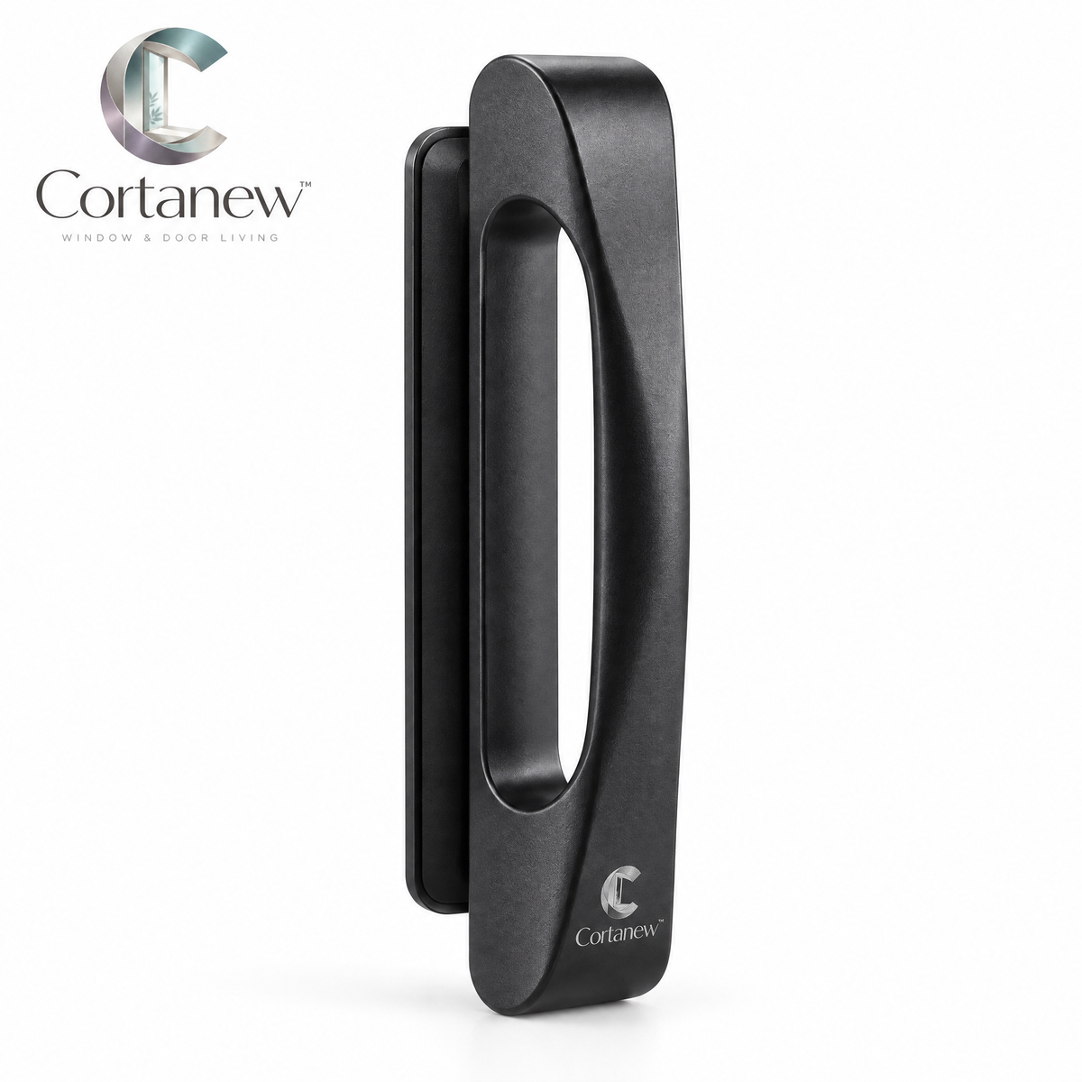 Cortanew™ SlideEase Auxiliary Door Handle – Self-Adhesive Pull Handle for Sliding Doors, Glass Panels, Cabinets & Windows