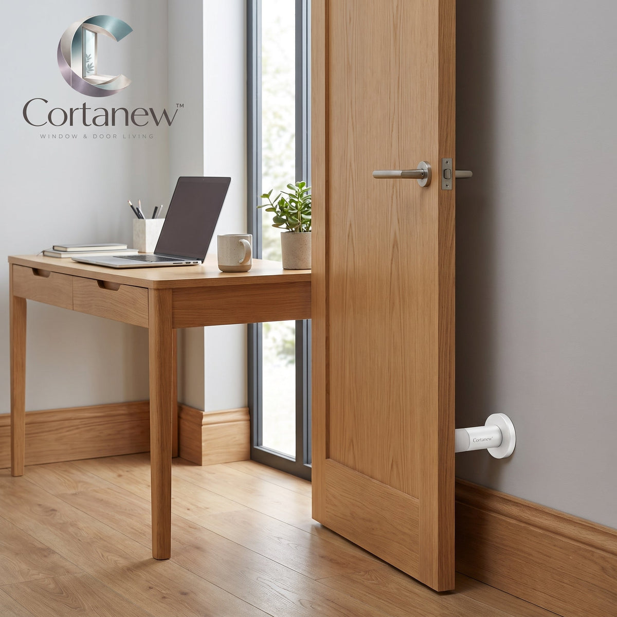 Cortanew™ SoftStop Door Bumper – Anti-Collision Door Stopper for Wall, Floor & Everyday Home Protection