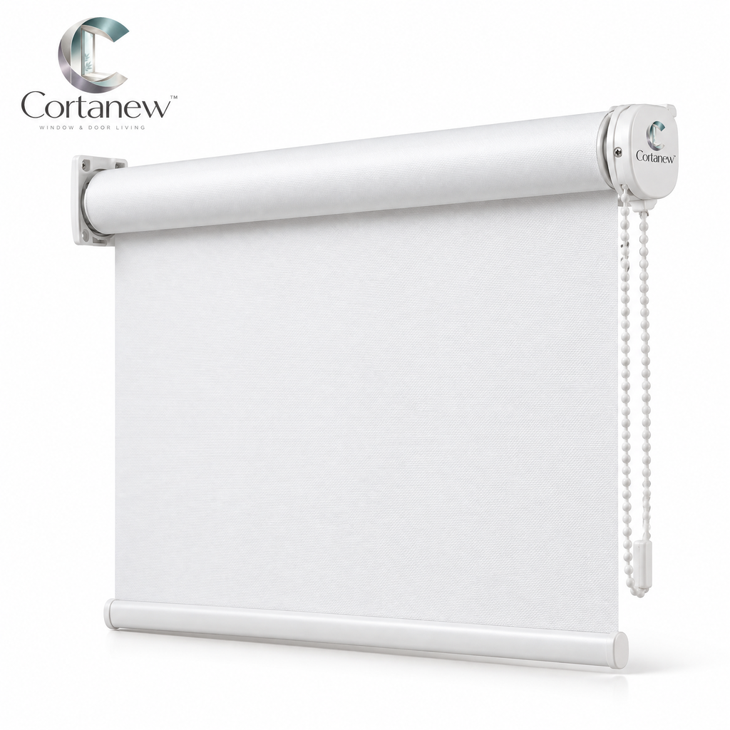 Cortanew™ SmoothRoll Window Shade – Modern Roller Blind for Bedroom, Living Room, Office & Everyday Light Control