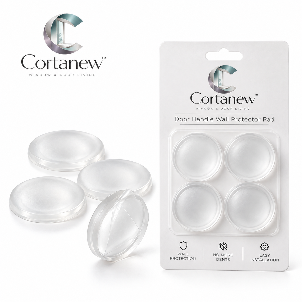Cortanew™ WallGuard Door Handle Protector Pad – Self-Adhesive Shock-Absorbing Wall Cushion for Door Knobs & Handles